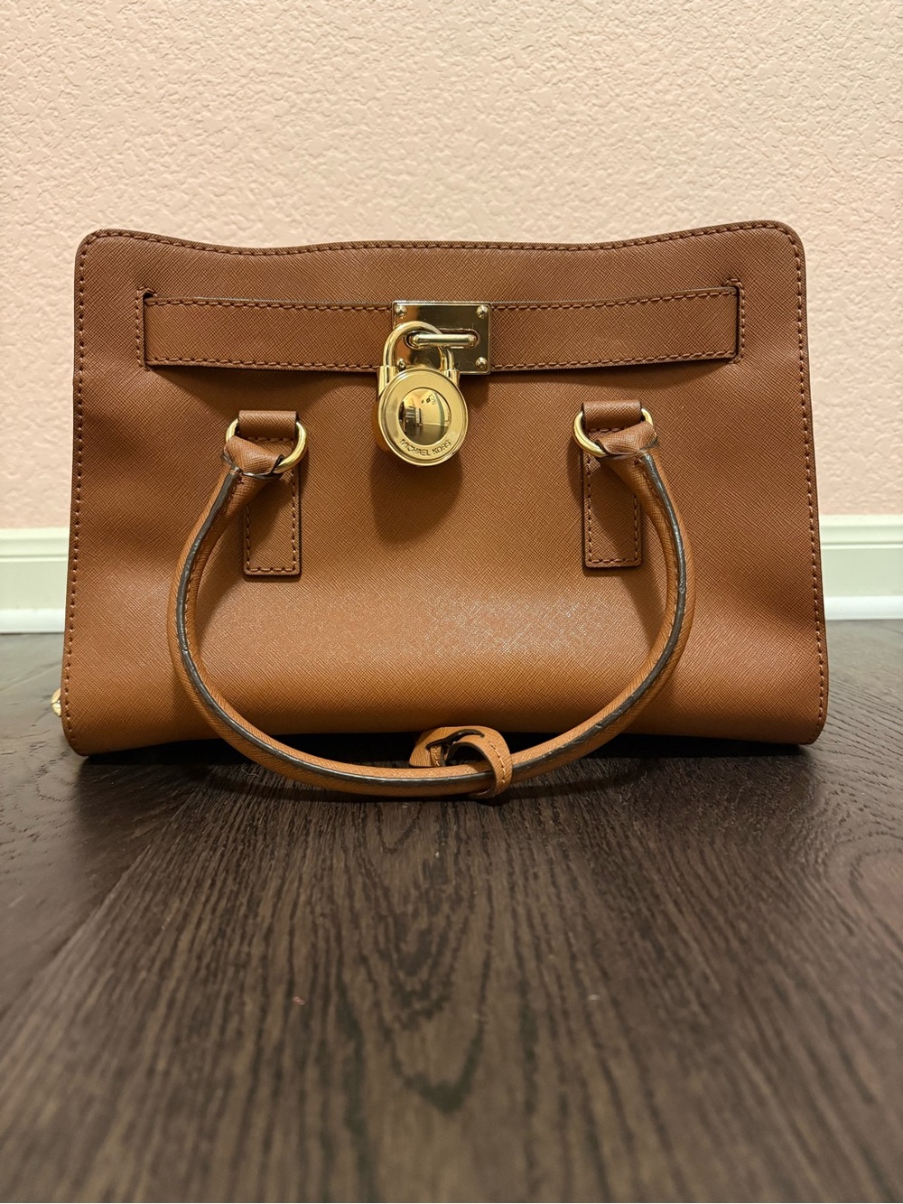 Michael Kors Classic Leather Satchel Handbag - Brown